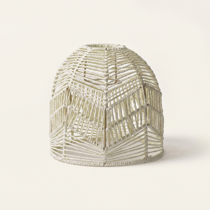 Lumi Woven Paper Rope Pendant Lamp Shade | Boho Dome Ceiling Light Cover for Bedroom & Dining Room