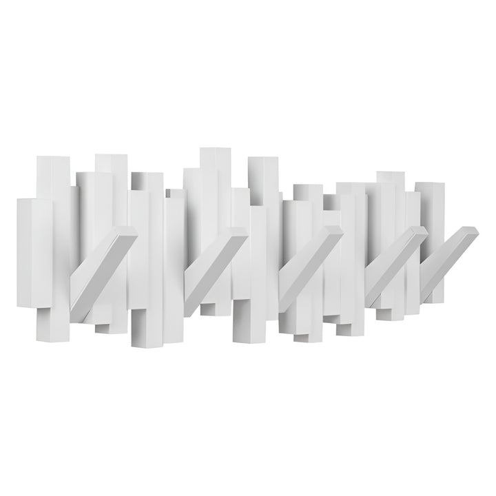 Piano Key Coat Rack – Solid Wood Wall Hooks