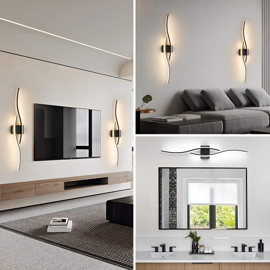 Rivora | Contemporary Curve LED Wall Sconce