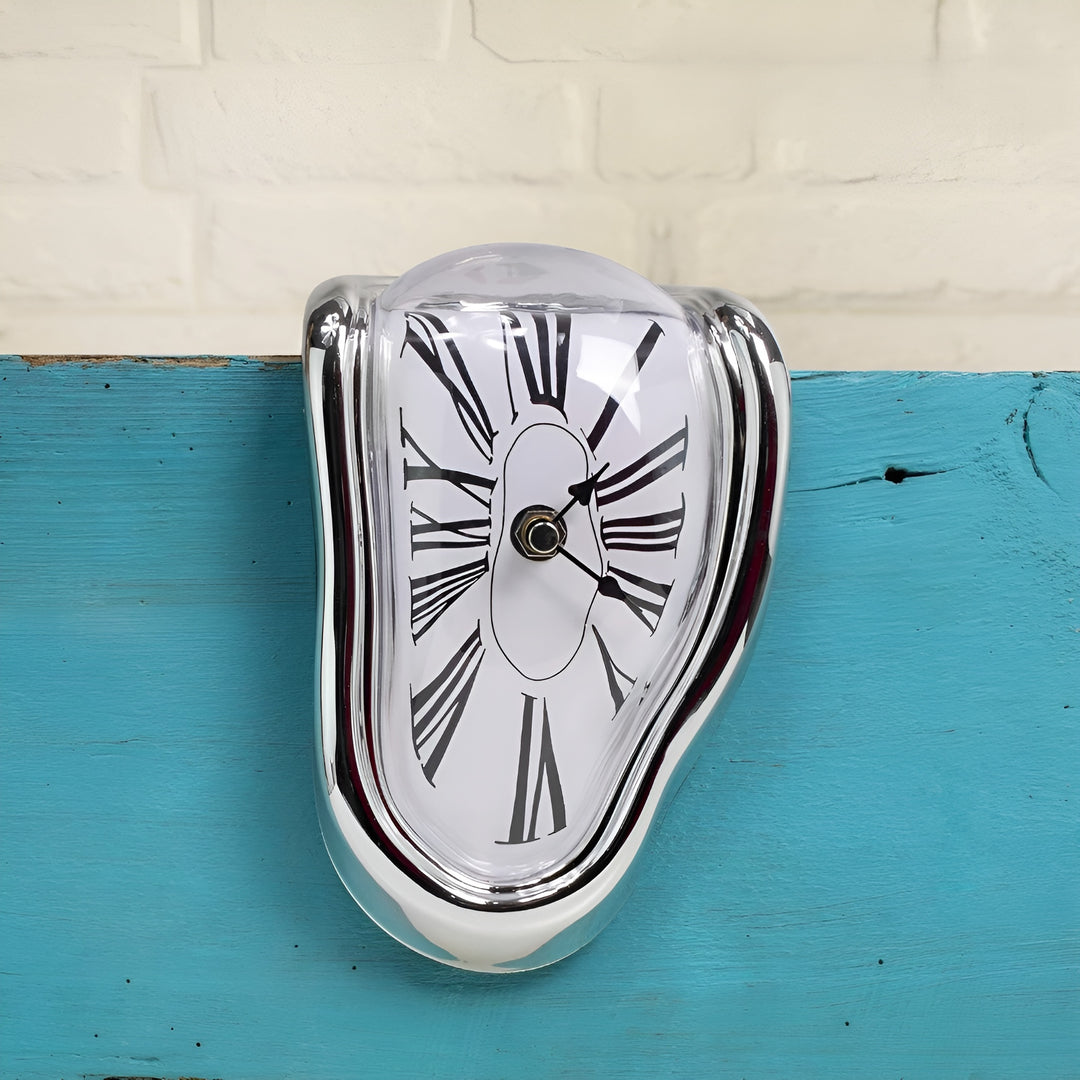 Melted Meridian Surreal Shelf-Hanging Clock