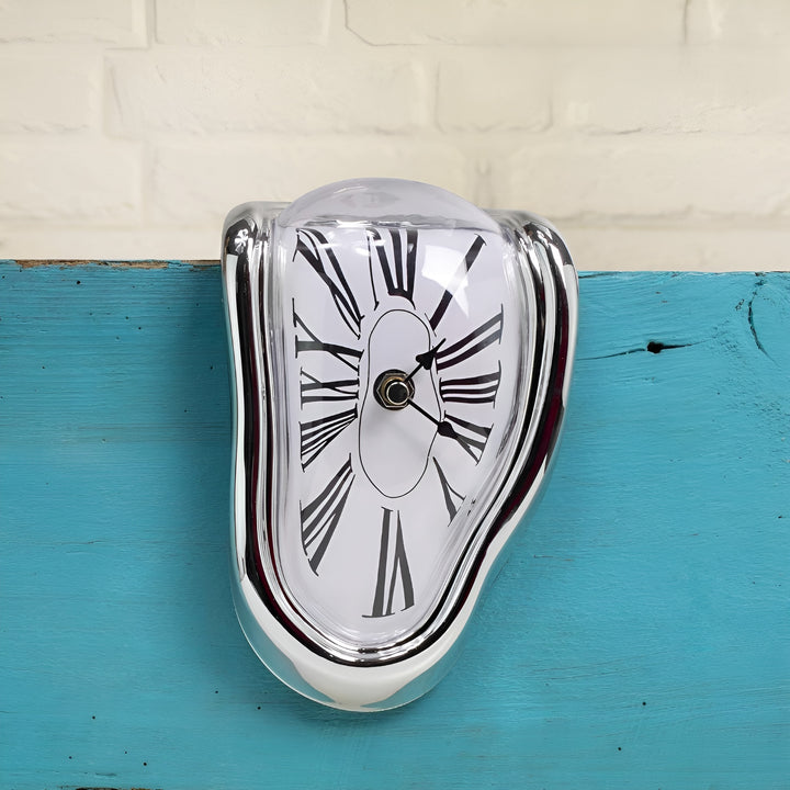 Melted Meridian Surreal Shelf-Hanging Clock