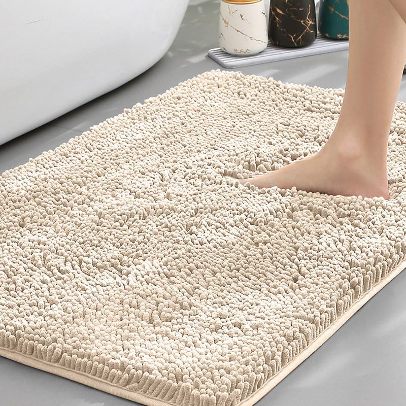 Alera | Non Slip Bath Mat – Plush Chenille Surface, Water Absorbent 0