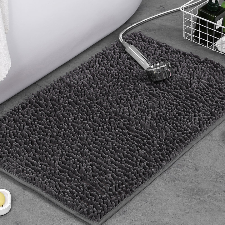 Alera | Non Slip Bath Mat – Plush Chenille Surface, Water Absorbent 1