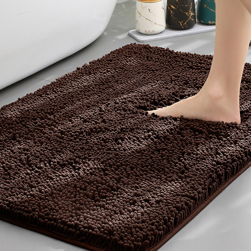 Alera | Non Slip Bath Mat – Plush Chenille Surface, Water Absorbent 5