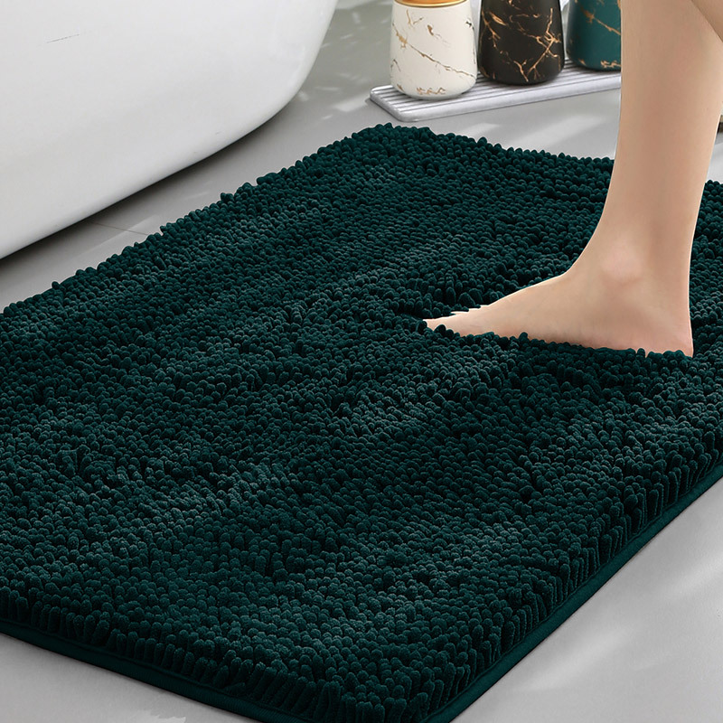 Alera | Non Slip Bath Mat – Plush Chenille Surface, Water Absorbent 6