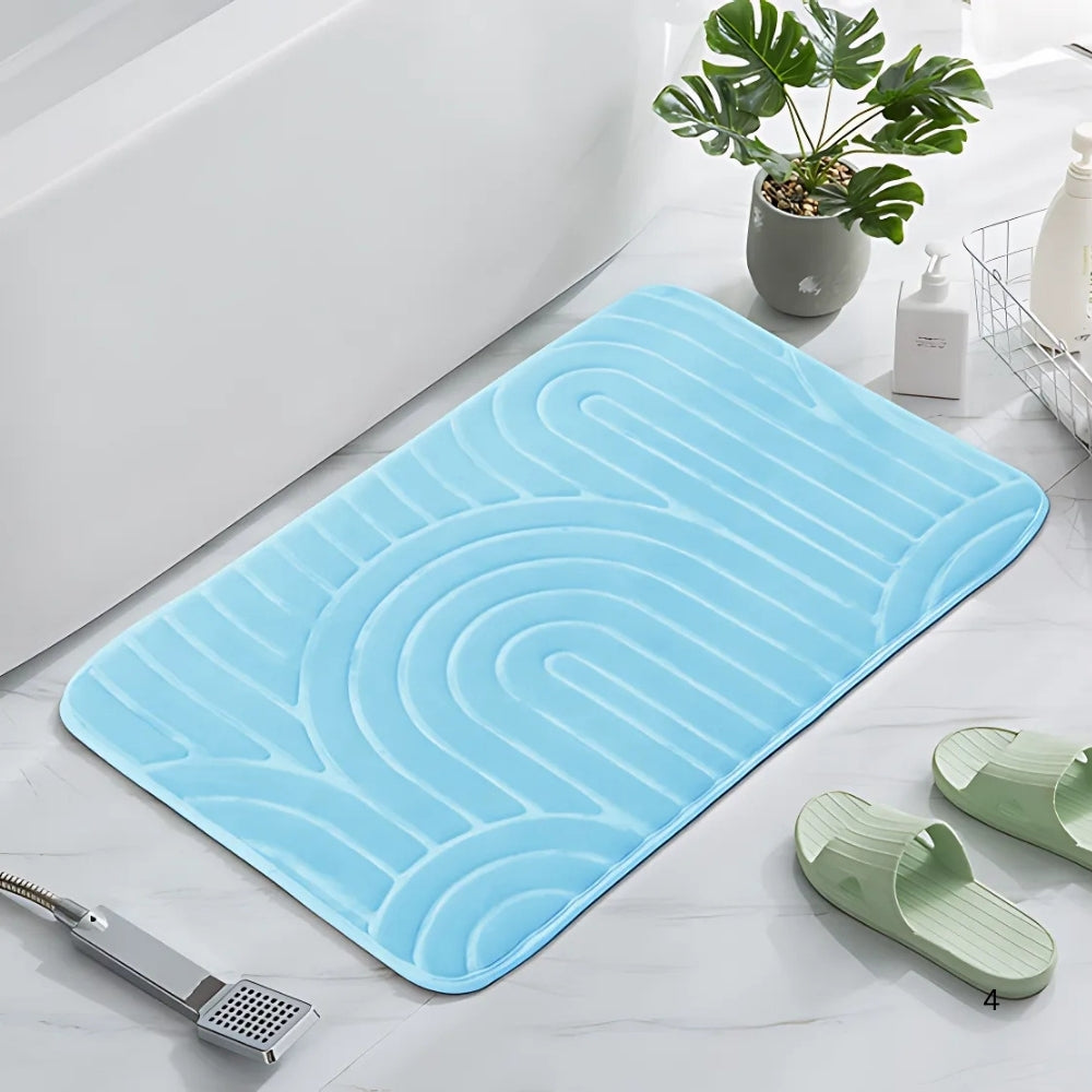 Arden | Non Slip Bath Mat – Ultra-Soft Microfiber, Modern Arch Design 0