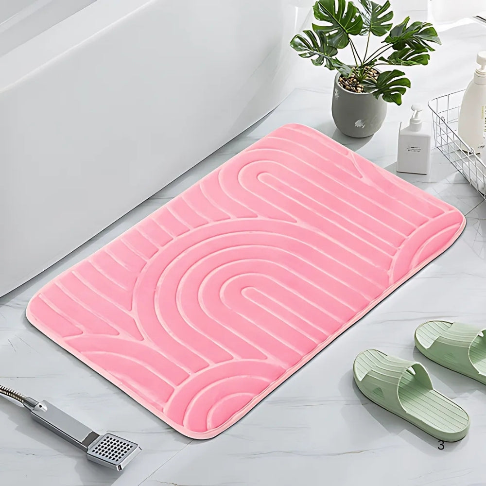 Arden | Non Slip Bath Mat – Ultra-Soft Microfiber, Modern Arch Design 1