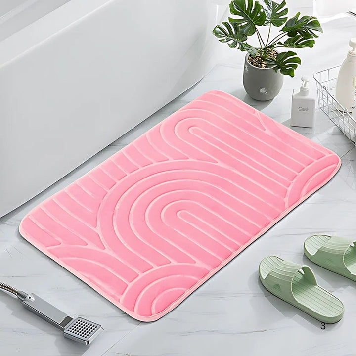 Arden | Non Slip Bath Mat – Ultra-Soft Microfiber, Modern Arch Design 1