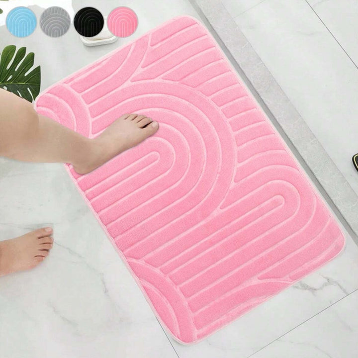 Arden | Non Slip Bath Mat – Ultra-Soft Microfiber, Modern Arch Design 4