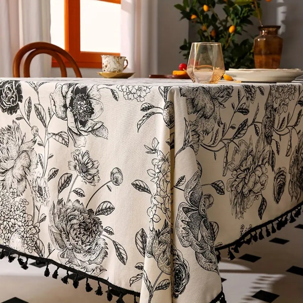 Arden | Tablecloth – Floral Design, Cotton Blend 0