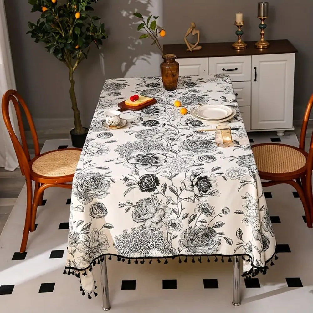 Arden | Tablecloth – Floral Design, Cotton Blend 1