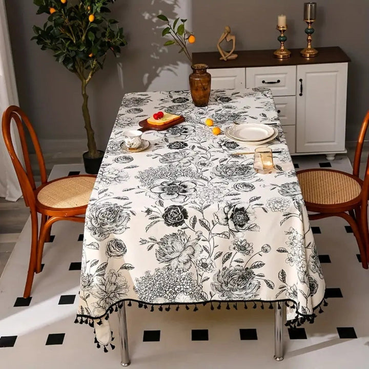 Arden | Tablecloth – Floral Design, Cotton Blend 1