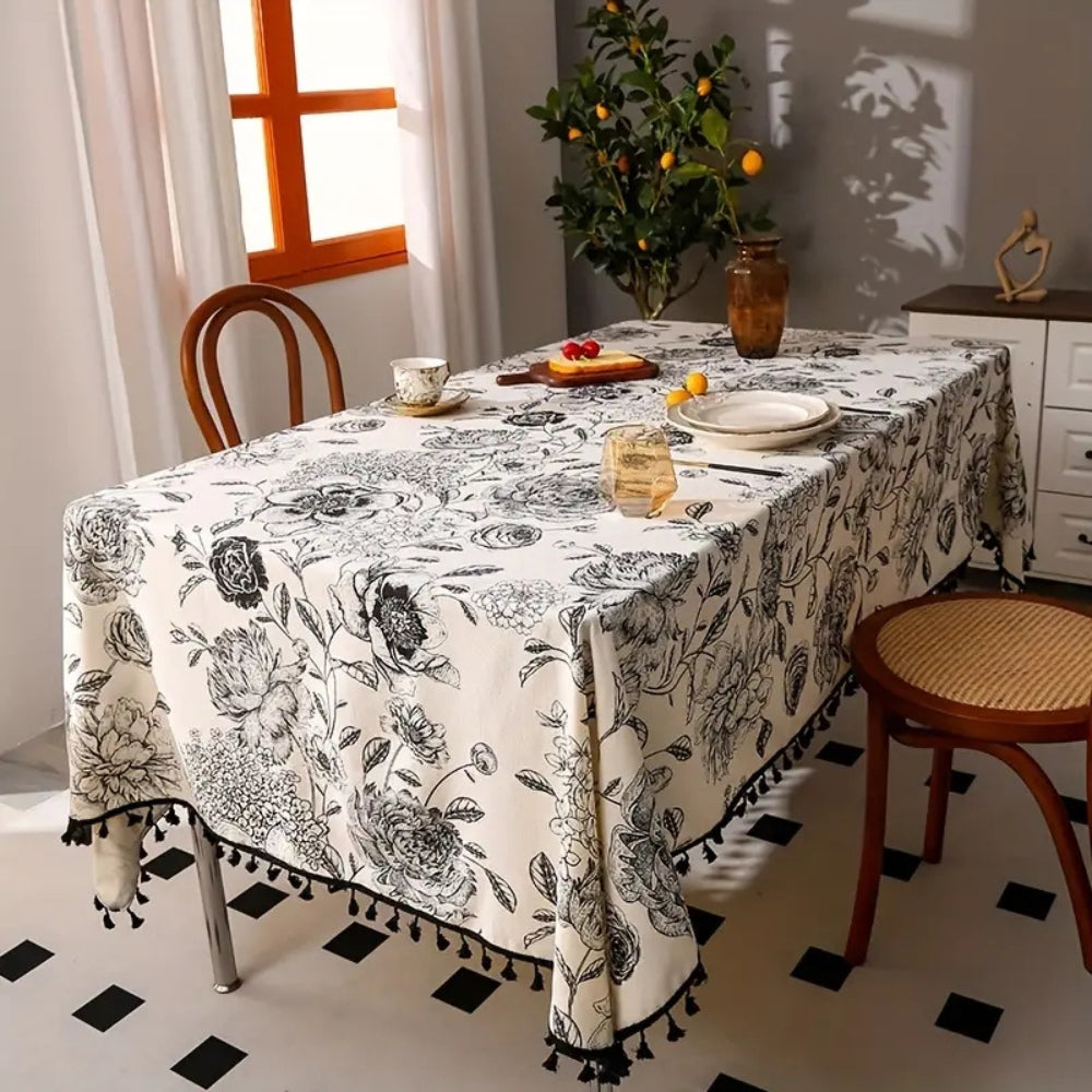 Arden | Tablecloth – Floral Design, Cotton Blend 2