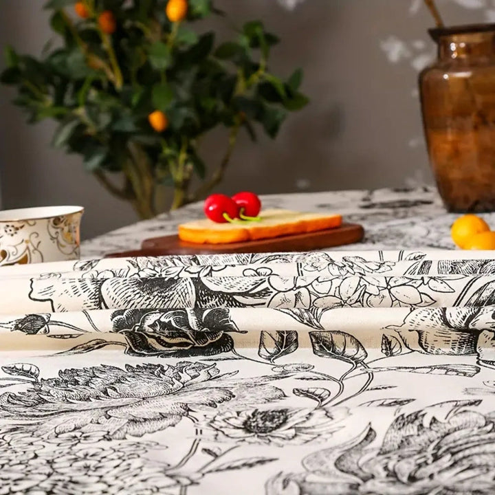 Arden | Tablecloth – Floral Design, Cotton Blend 3