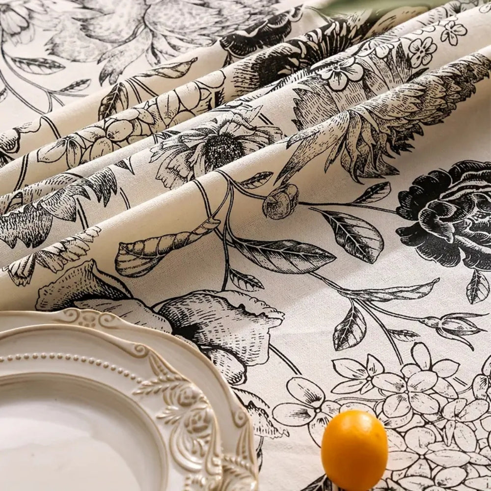 Arden | Tablecloth – Floral Design, Cotton Blend 4