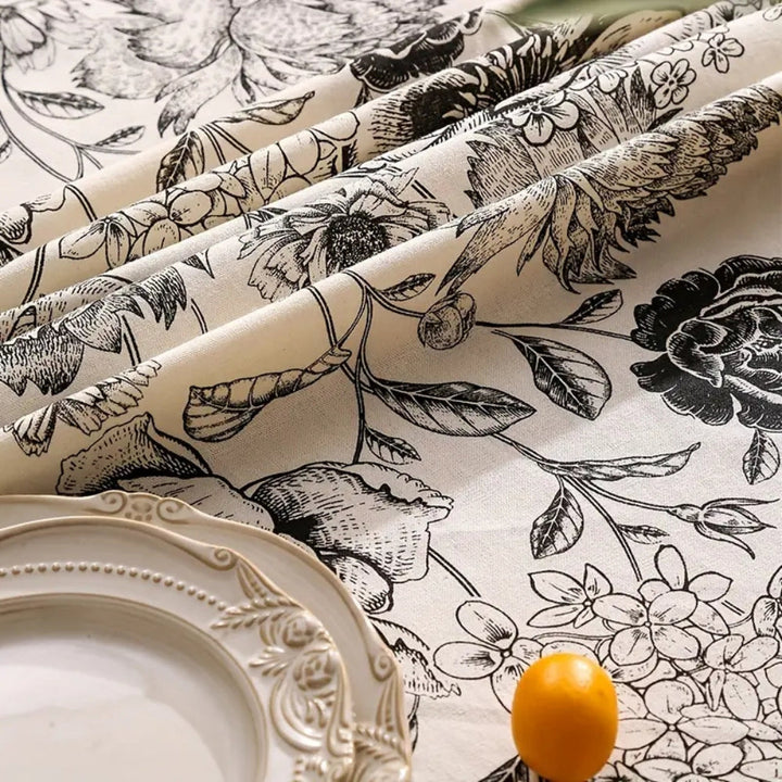 Arden | Tablecloth – Floral Design, Cotton Blend 4