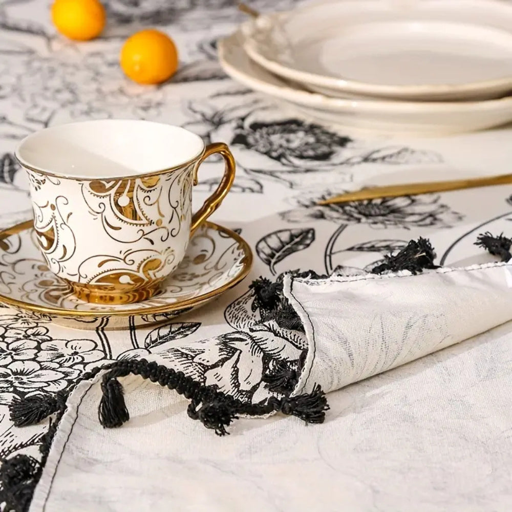 Arden | Tablecloth – Floral Design, Cotton Blend 5