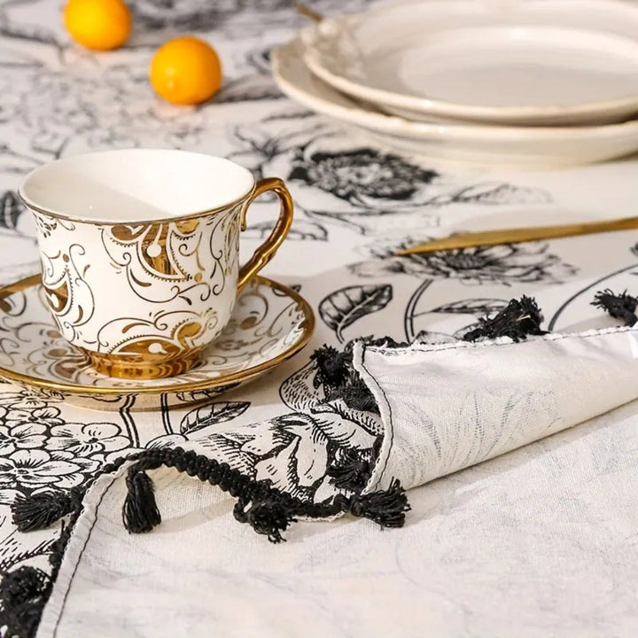 Arden | Tablecloth – Floral Design, Cotton Blend 5