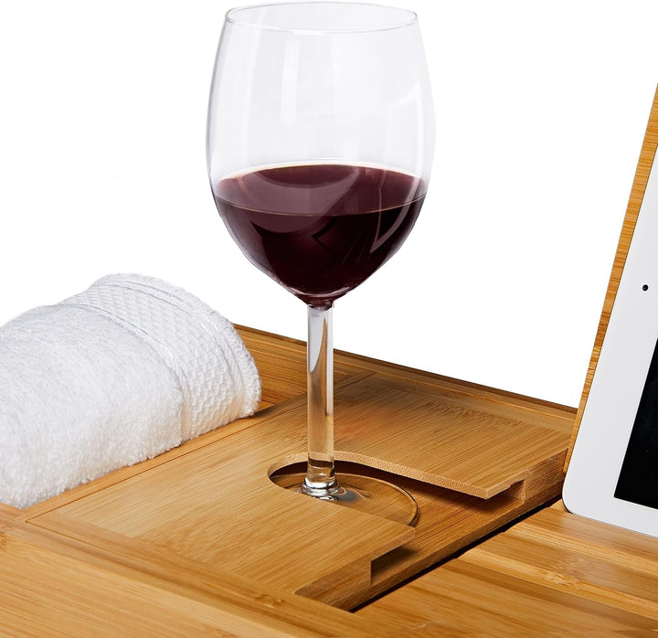 Ariya | Bath Caddy Tray – Expandable Design, Durable Bamboo 5