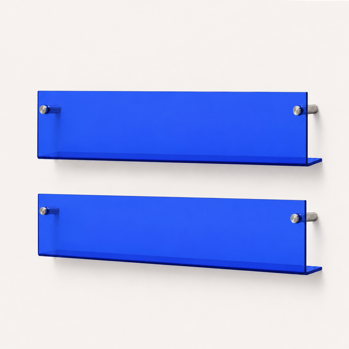 Legacy Acrylic Wall-Mount Magazine Holder Set | 2pcs Floating Book & Brochure Display