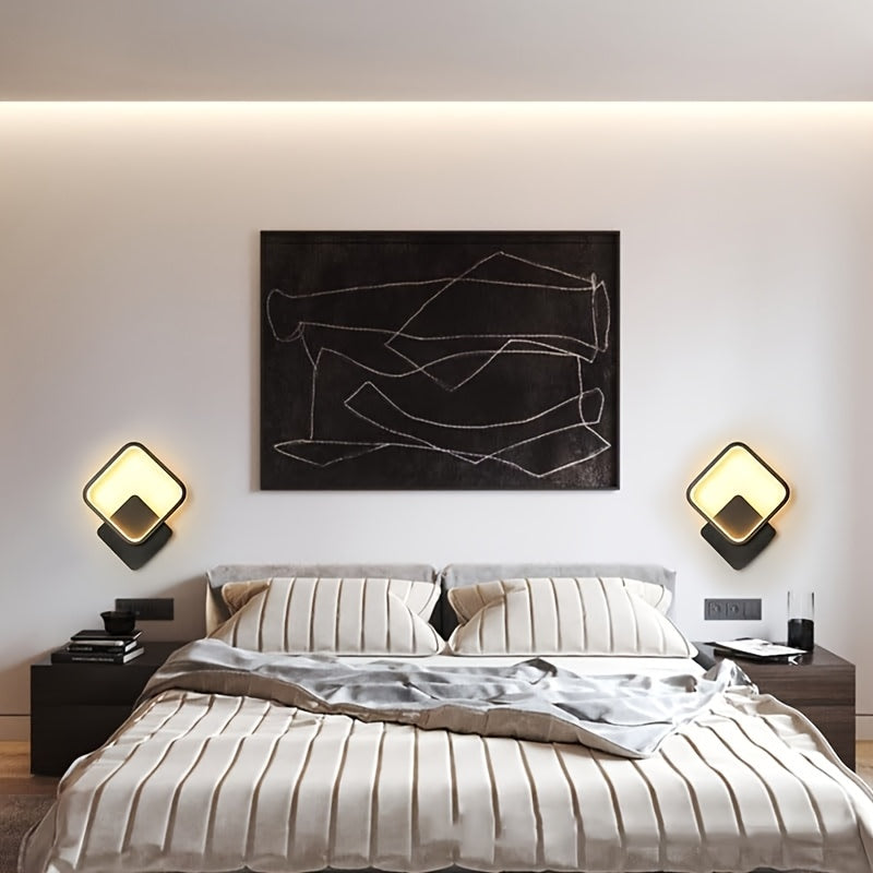 Aureli | Wall Sconce – Three-Tone Dimming, Geometric Design 1