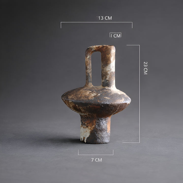 Relic Ceramic Vase | Rustic Antique-Style Dried Flower Vase