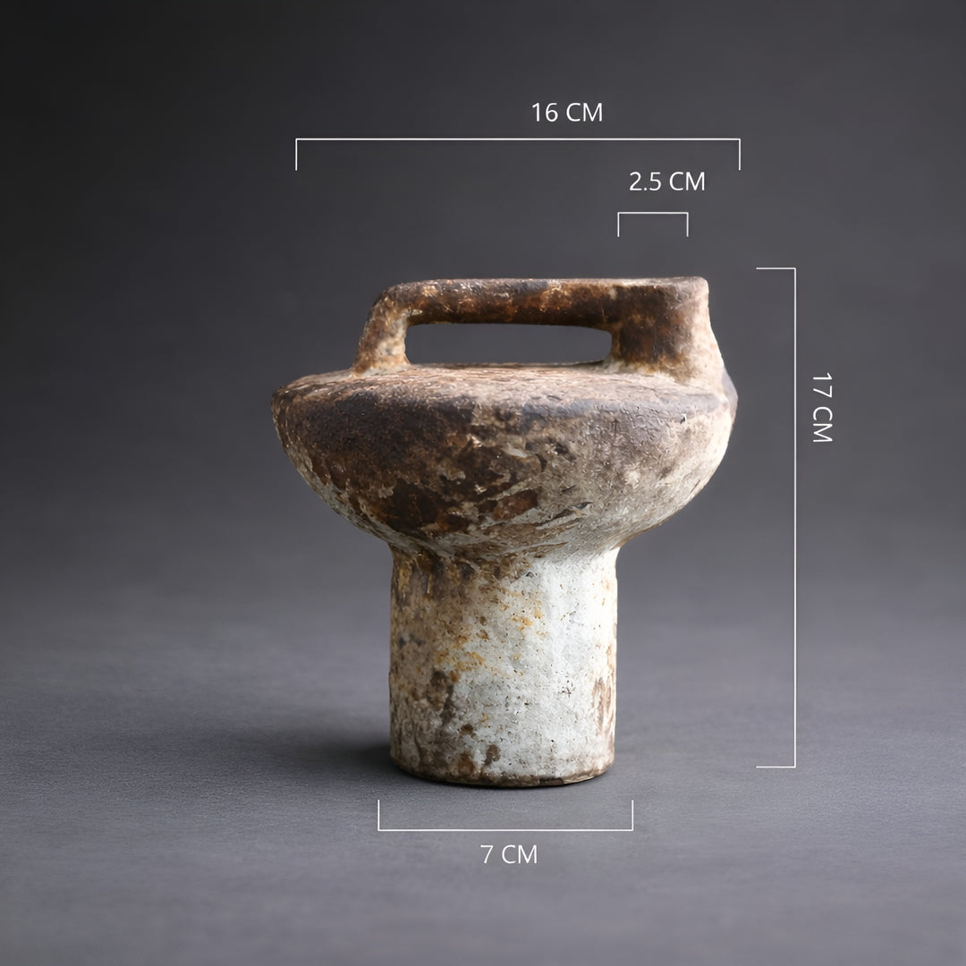 Relic Ceramic Vase | Rustic Antique-Style Dried Flower Vase