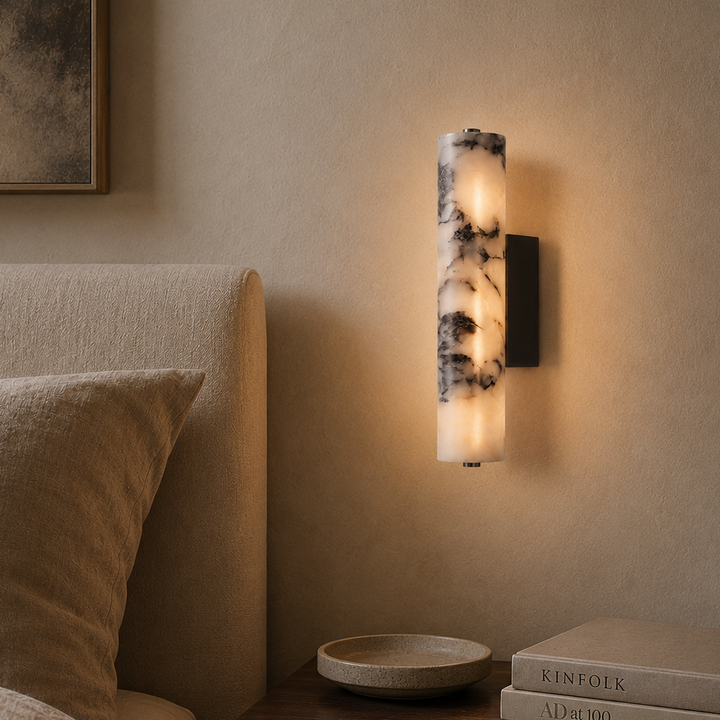 Norstone | Art Deco Black Marble Wall Sconce