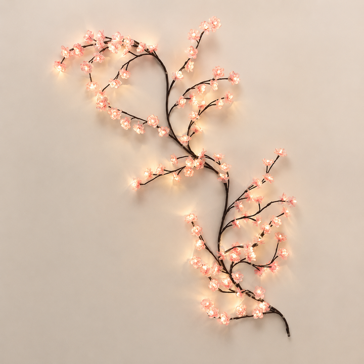 Bloomvine LED Cherry Blossom Branch Light | Aesthetic Bedroom Wall Fairy Lights Decor