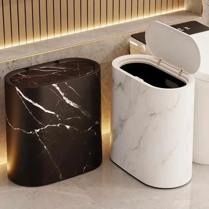 Compact Kitchen Trash Can with Odor-Trapping Lid ? Space-Saving Design for Clean Living 4