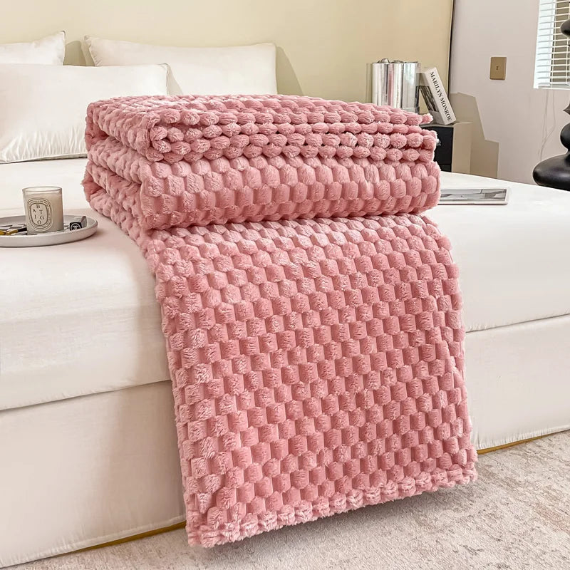 Elara | Checkered Blanket – Soft Velvet Fabric, Cozy Design 10