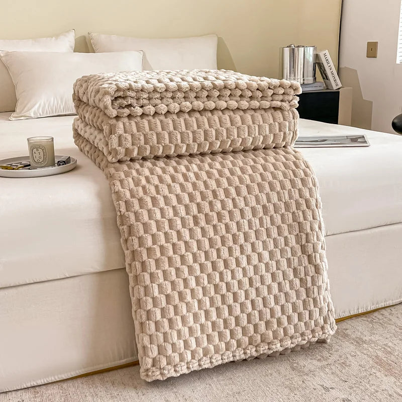 Elara | Checkered Blanket – Soft Velvet Fabric, Cozy Design 11