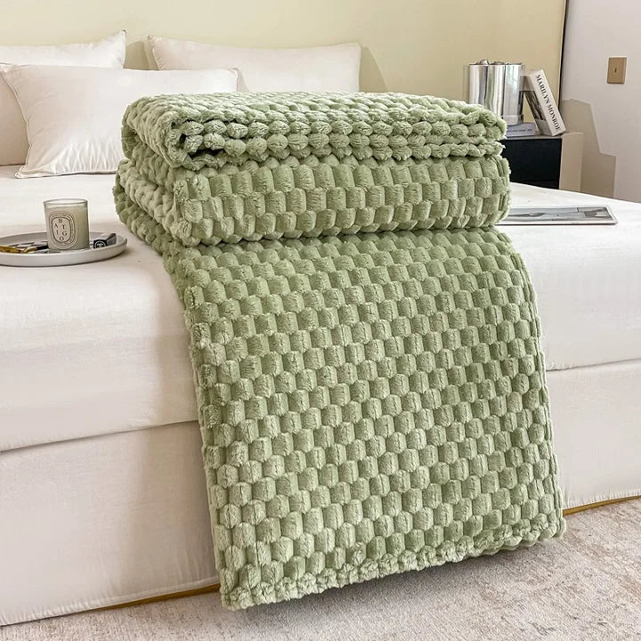Elara | Checkered Blanket – Soft Velvet Fabric, Cozy Design 12