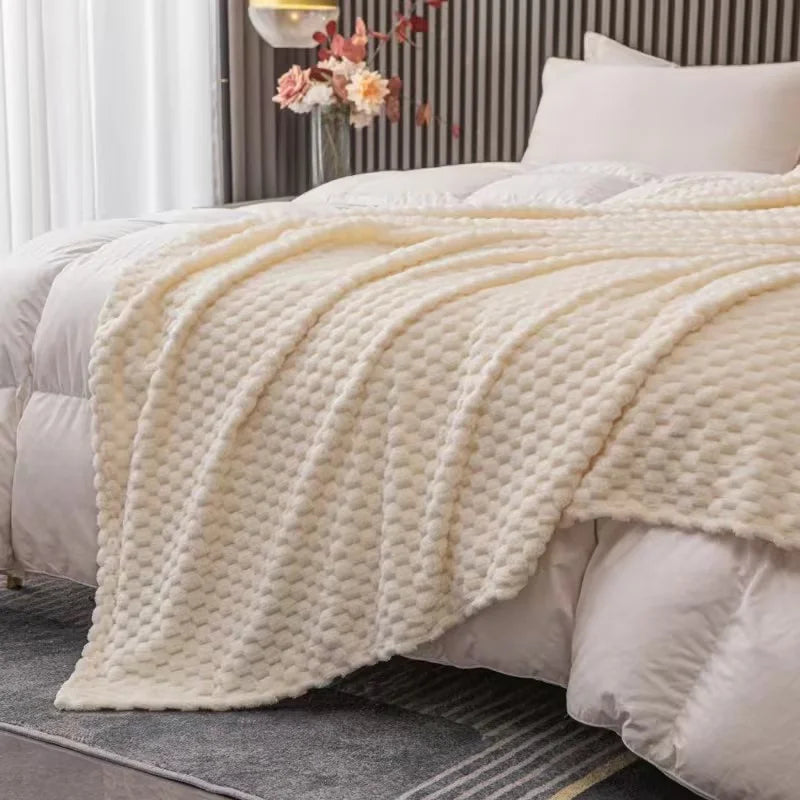 Elara | Checkered Blanket – Soft Velvet Fabric, Cozy Design 4