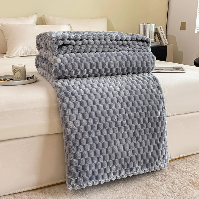 Elara | Checkered Blanket – Soft Velvet Fabric, Cozy Design 6