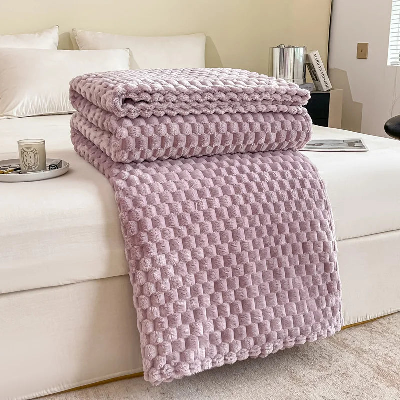 Elara | Checkered Blanket – Soft Velvet Fabric, Cozy Design 8