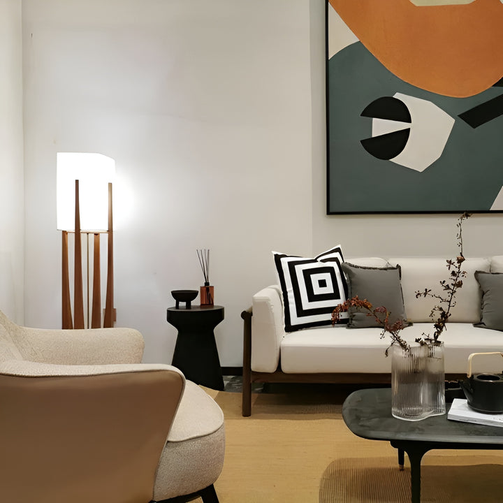 Akari Wood Floor Lamp – Japanese-Style Lantern Light