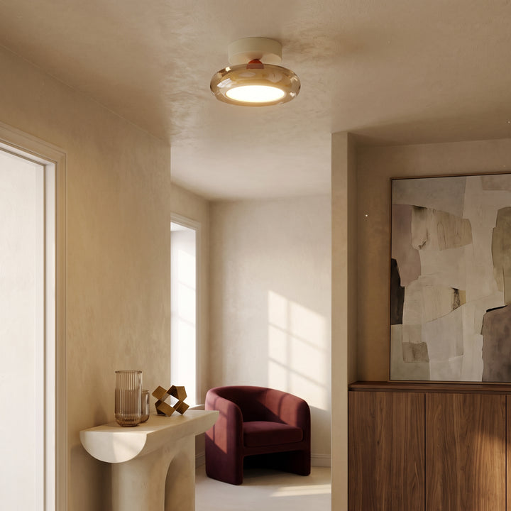 Zuno | Modern Memphis Two-Tone Ceiling Light, Flush Mount or Pendant