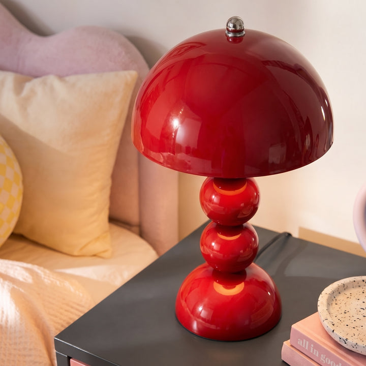 Poppy Stacked Ball Touch LED Table Lamp | Dimmable Rechargeable Nightstand Light