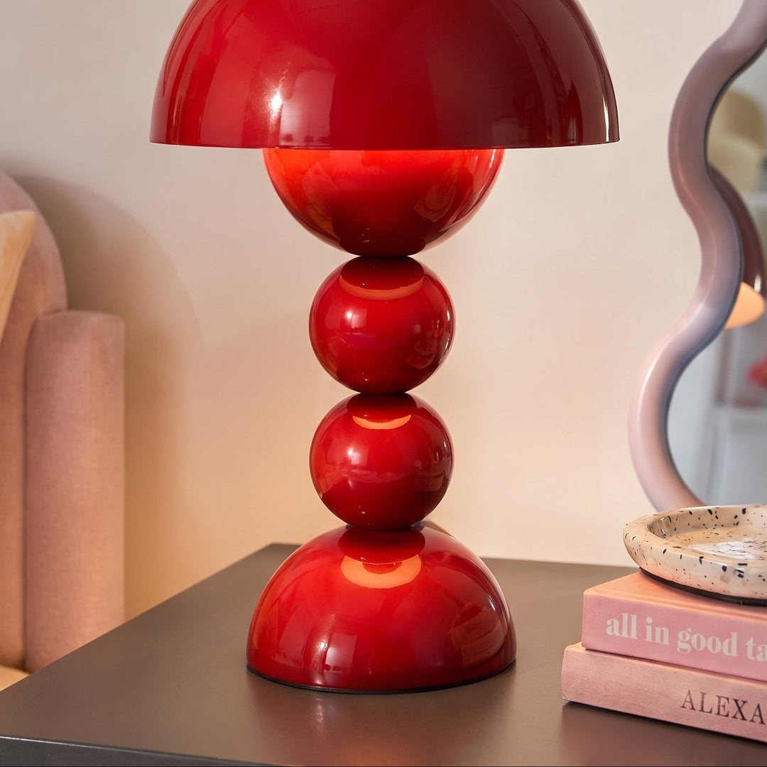 Poppy Stacked Ball Touch LED Table Lamp | Dimmable Rechargeable Nightstand Light