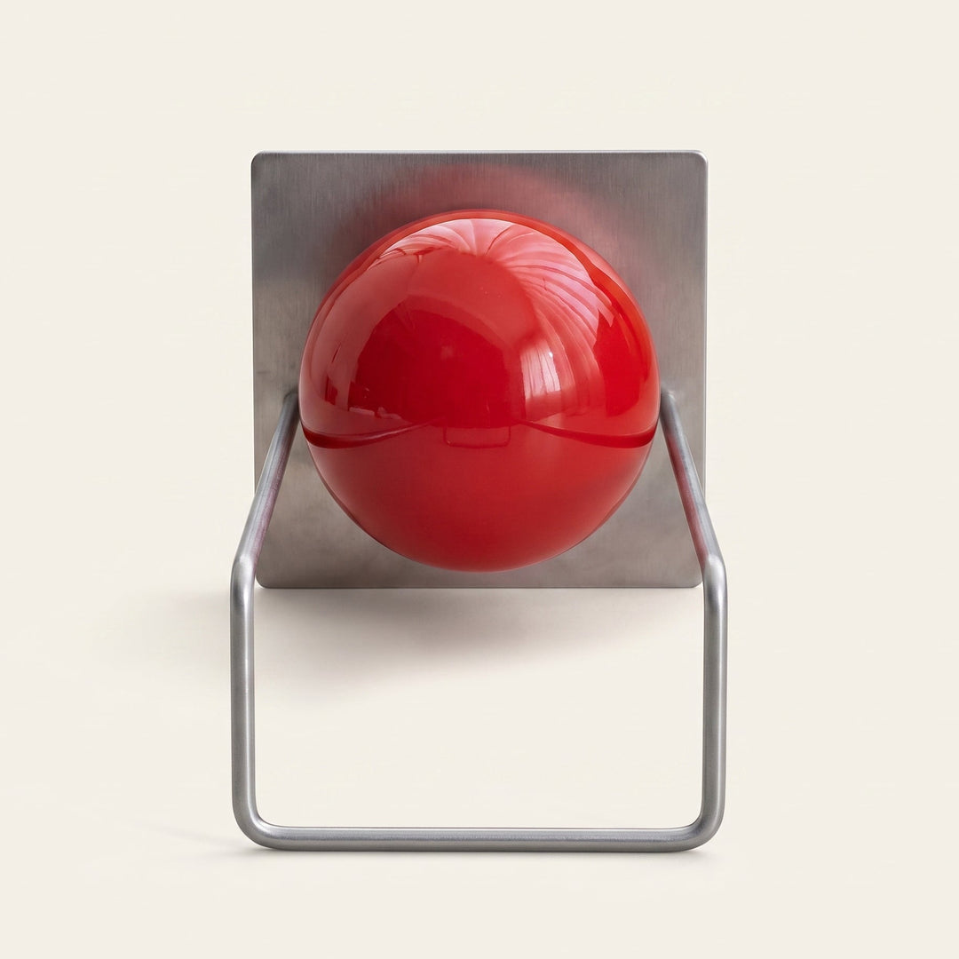 Orbie Desktop Metal Book Holder with Sphere Accent | Freestanding Bookend Organizer