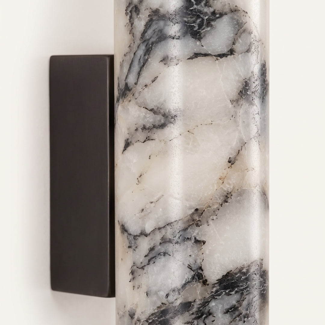 Norstone | Art Deco Black Marble Wall Sconce