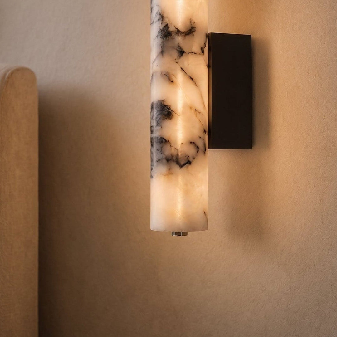Norstone | Art Deco Black Marble Wall Sconce