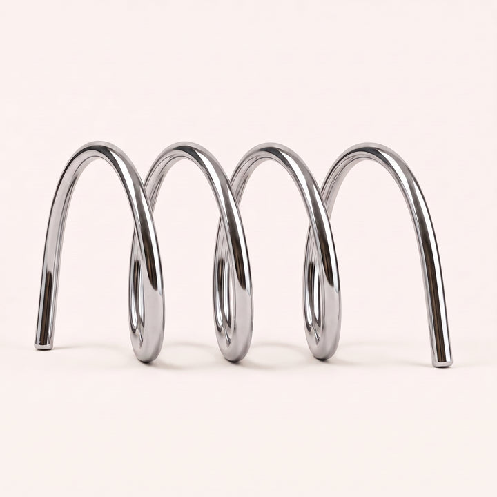 Fizzle | Bold Coil Metal Bookshelf Statement Stand for Desktop Display