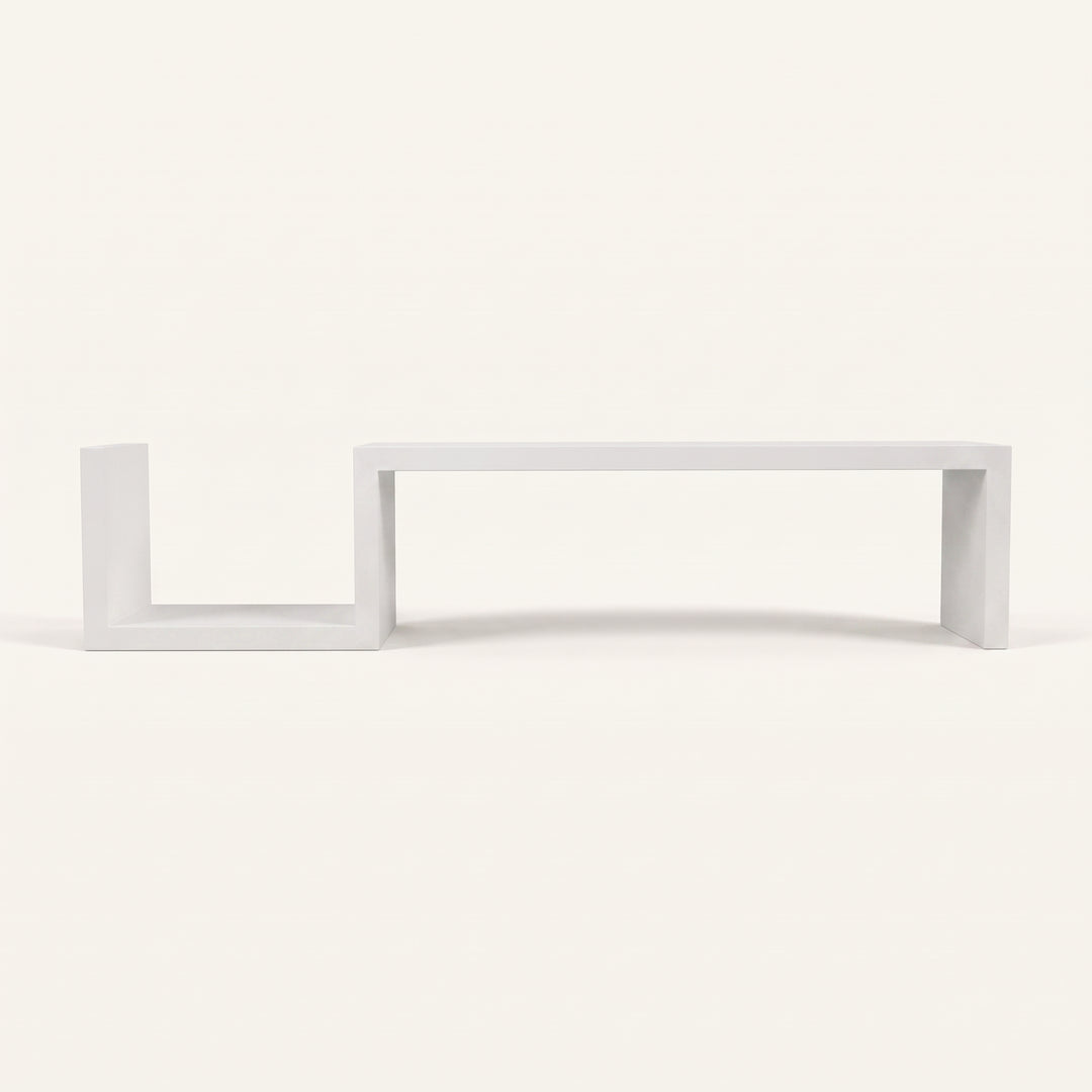 Kelby | Minimalist Wood S-Curve Wall Shelf for Books and Decor