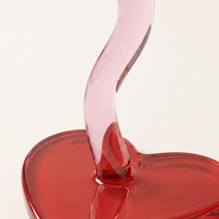 Cherí | 2pc Set Wavy Stem Heart Shaped Wine Glass