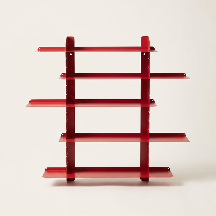 Rakko | Adjustable Sliding Metal Wall Shelf Industrial Display Rack