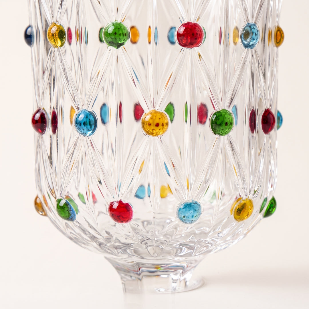 Confetti | Vintage Style Textured Mini Goblets With Raised Polka Dots | Set of 2