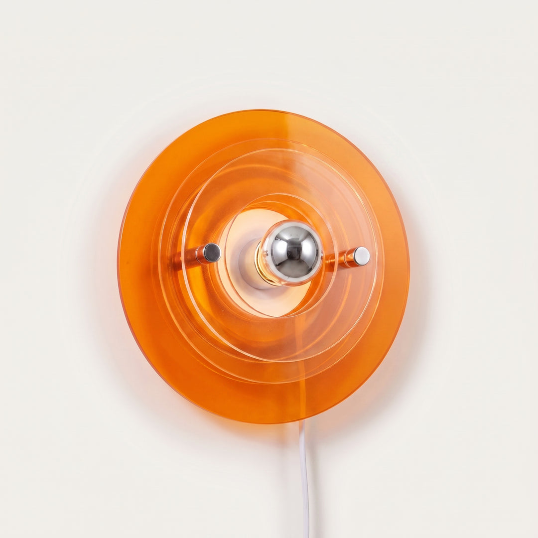 Retrovo | Bauhaus Round Acrylic Wall Lamp Flying Saucer Design