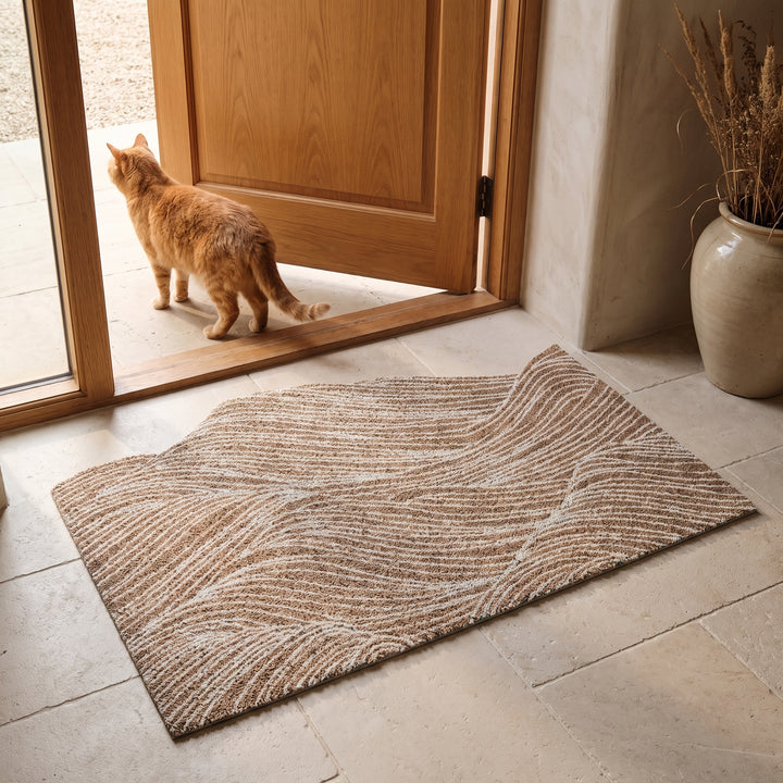 Duneo | Wavy Mountain Print Anti-Slip Entrance Door Mat